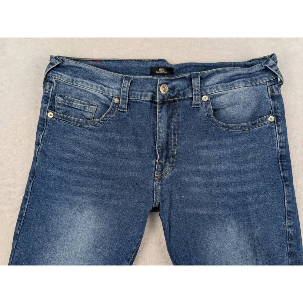 True Religion Ricky Jeans Men's Size 36x33 Relaxed Straight Blue Denim Cotton